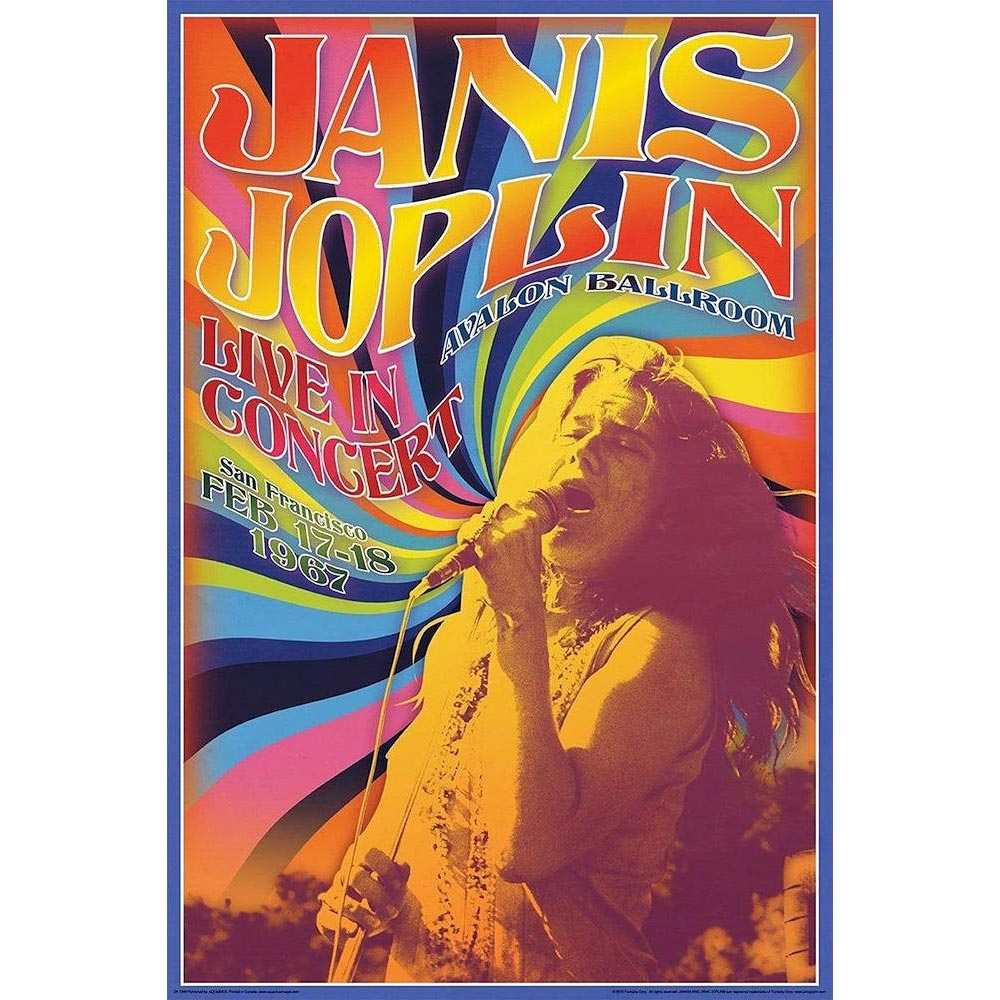 JANIS JOPLIN ジャニスジョプリン - Concert / ポスター 【公式 / オフィシャル】 – PGS wholesale