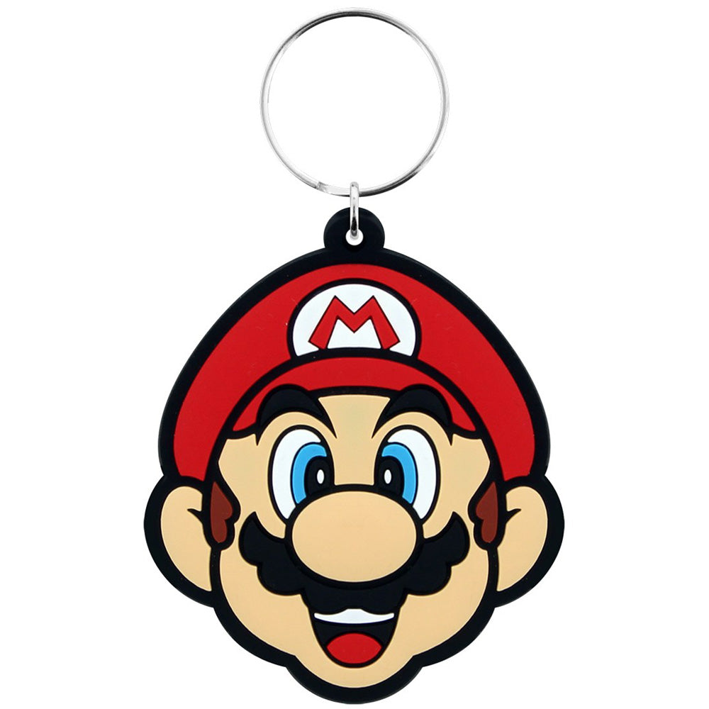 SUPER MARIO スーパーマリオ - Mario / ラバー・キーリング / キーホルダー