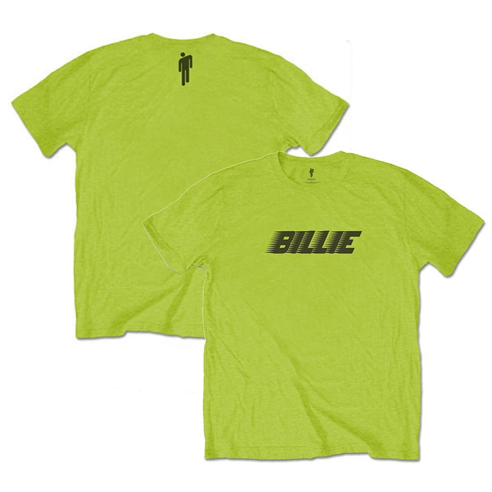 ビリーアイリッシュUS公式　サイズM　Tシャツ ホワイト/イエロー BILLIE EILISH ビリーアイリッシュ (8月 来日 ) - Racer Logo