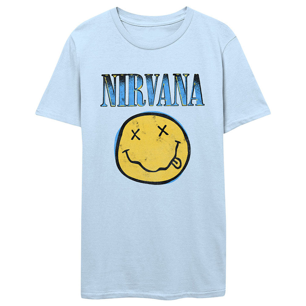 NIRVANA ニルヴァーナ (カート 追悼 30周年 ) - Xerox Smiley Blue / Tシャツ / メンズ 【公式 /  オフィシャル】 – PGS wholesale