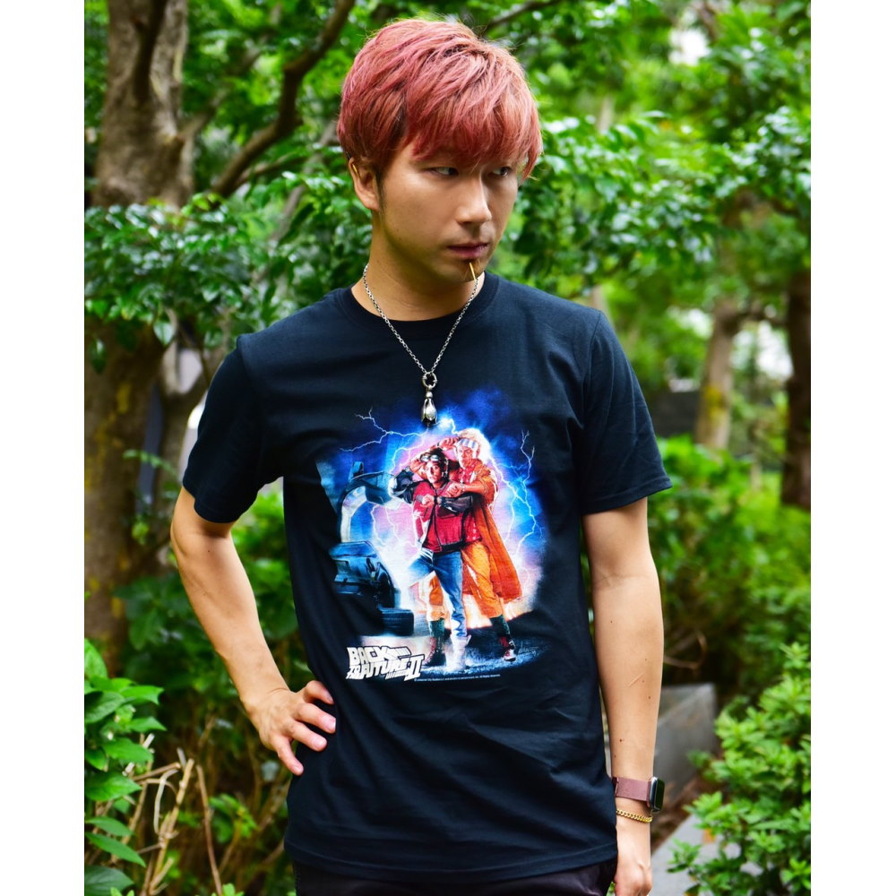 Back To The FutureドクTシャッツ青 BACK TO THE FUTURE / バック・トゥー・ザ・フューチャー / T