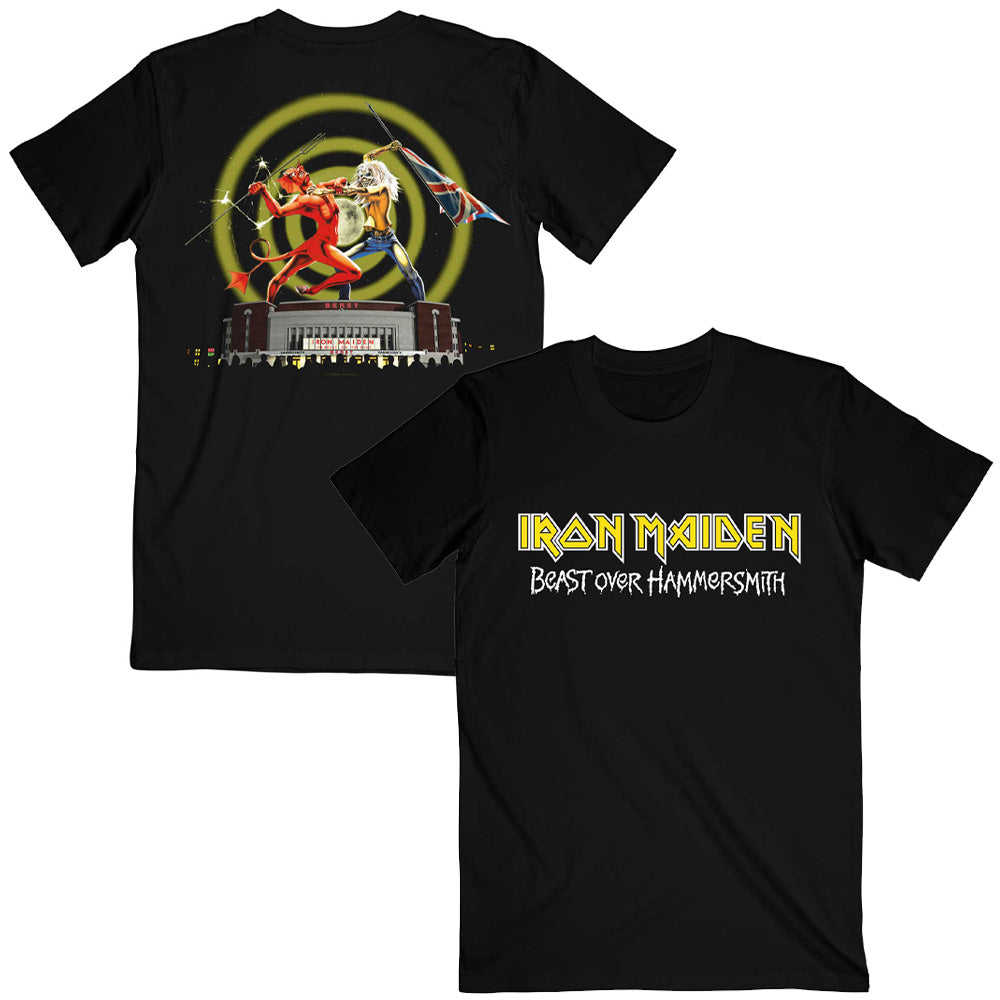 IRON MAIDEN アイアンメイデン (ポール・ディアノ 追悼 ) - Beast Over Hammersmith Eddie & Devil  / バックプリントあり / Tシャツ / メンズ 【公式 / オフィシャル】 – PGS wholesale