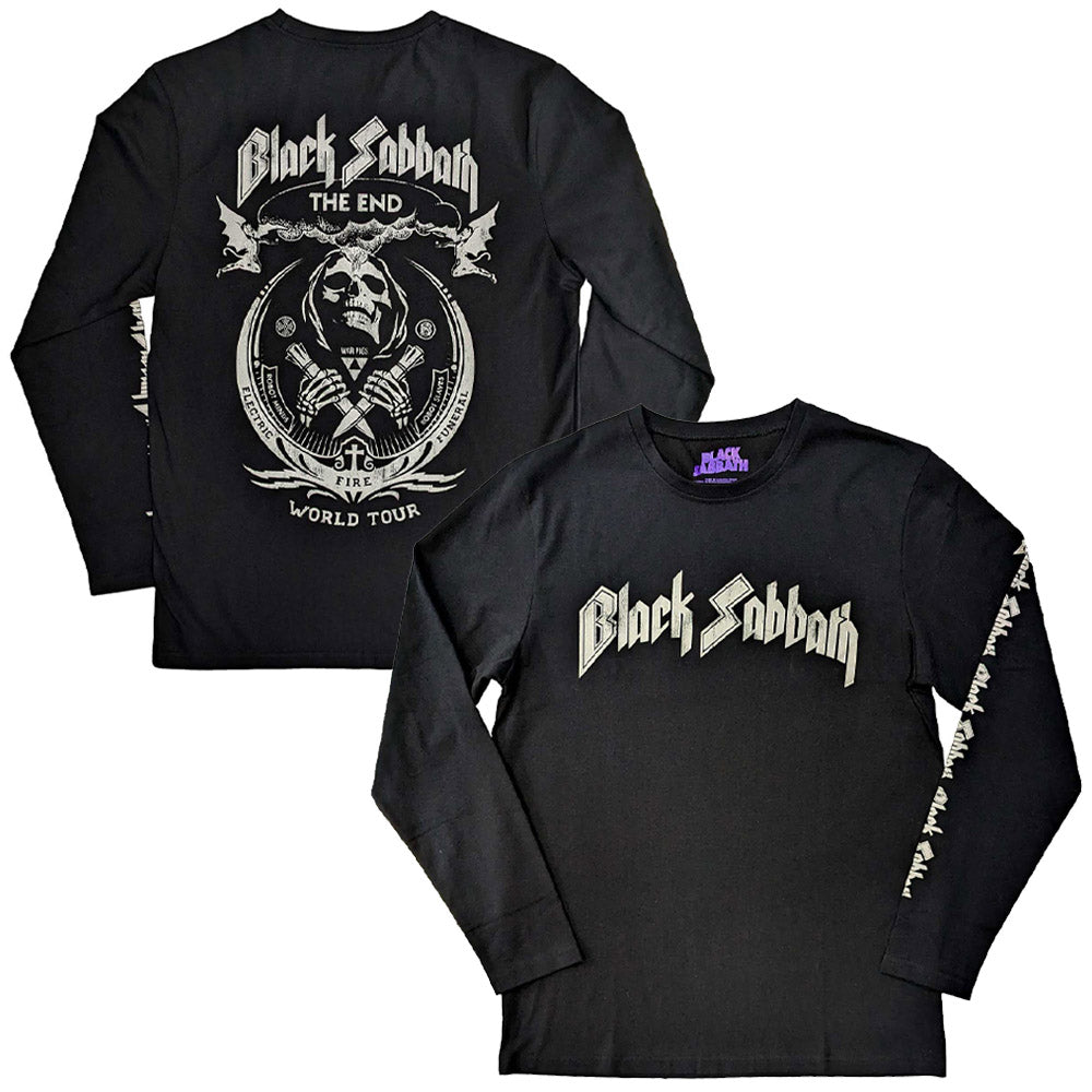 BLACK SABBATH ブラックサバス - The End Mushroom Cloud / バックプリントあり / 長袖 / Sleeve  Print / Tシャツ / メンズ