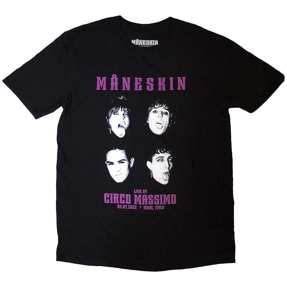 MANESKIN マネスキン - Live At Circo Massimo 2022 Faces / LIVE会場限定 / Tシャツ / メンズ  【公式 / オフィシャル】 – PGS wholesale