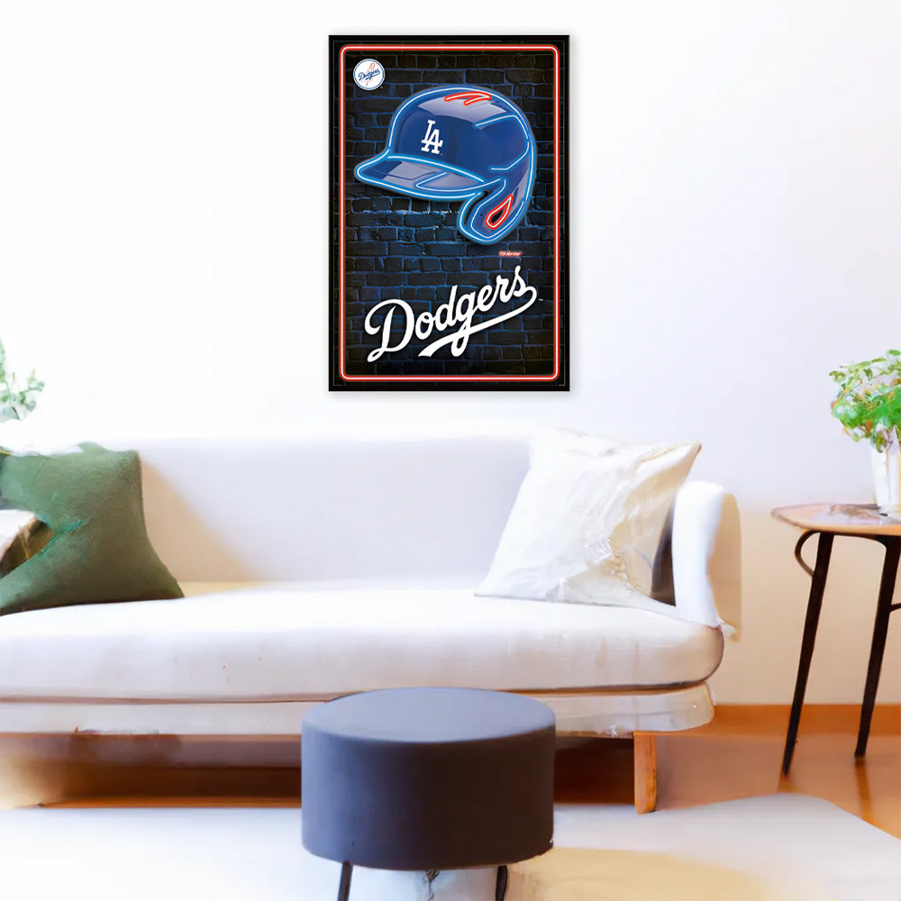 LOS ANGELES DODGERS(MLB) ロサンゼルスドジャース - Neon Helmet 23 / ポスター