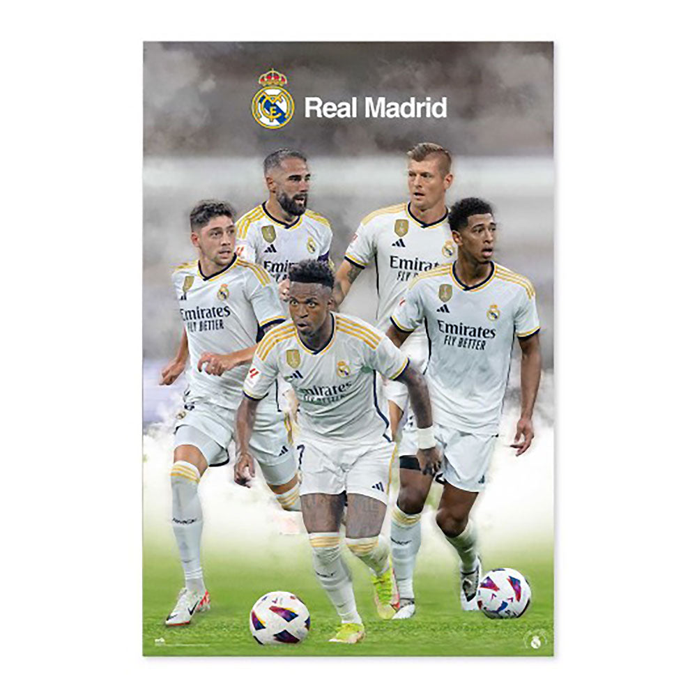 ⭐︎数量限定生産⭐︎正規品レアル・マドリードEAコラボ RealMadrid M REAL MADRID CF レアルマドリード - JUGADORES 2023/2024 / ポスター