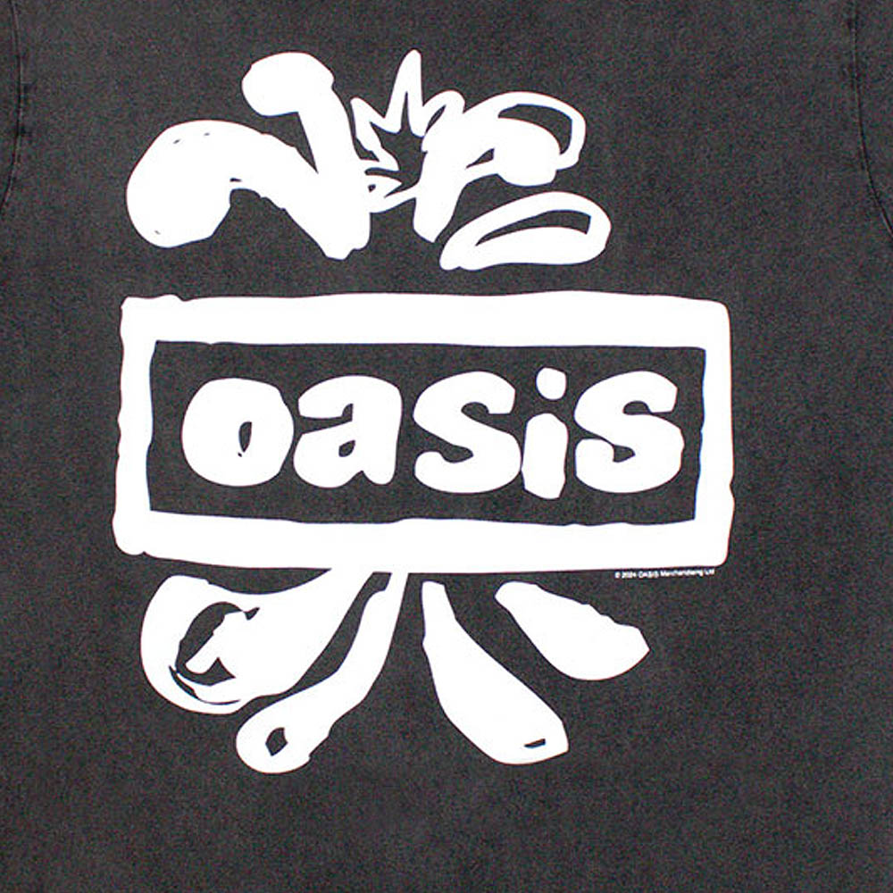 OASIS オアシス - Logo Splat / Stone Wash / Tシャツ / メンズ 【公式
