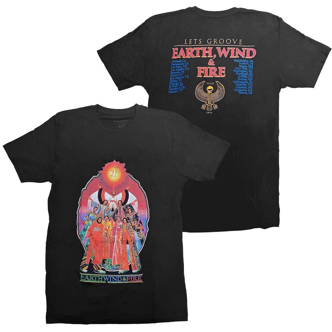 EARTH WIND & FIRE ライブTシャツ EARTH, WIND & FIRE アース・ウィンド・アンド・ファイアー - Let's