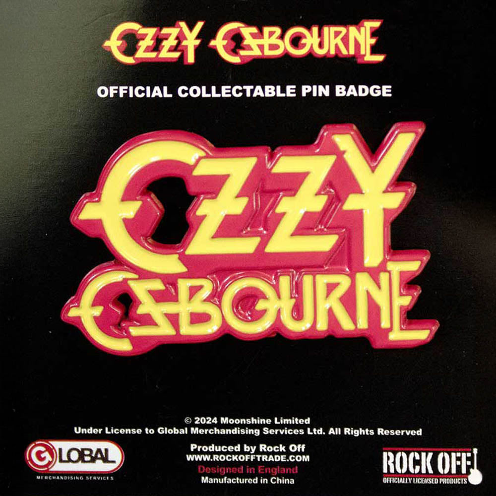 OZZY OSBOURNE オジーオズボーン - Stacked Logo / バッジ 【公式