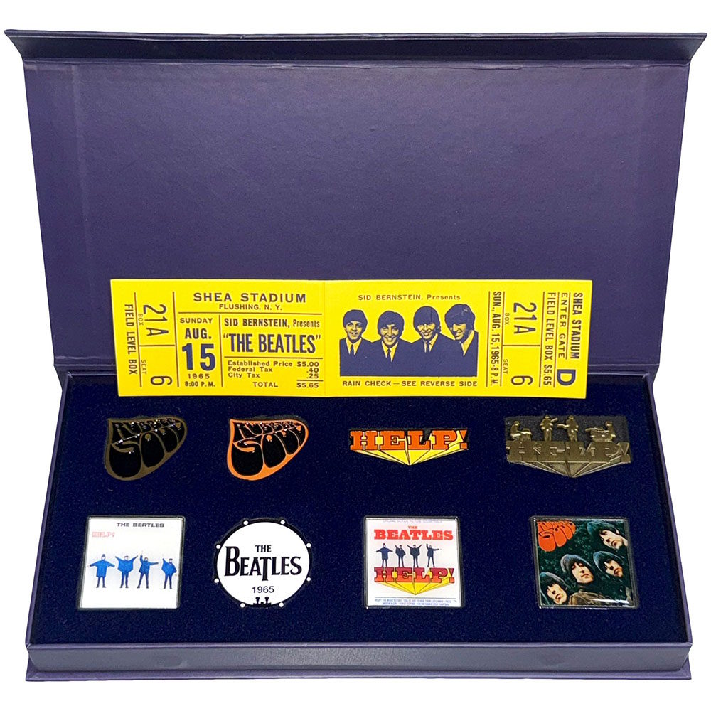 ビートルズ　ピンバッジ（前・中後期）全20種フルコンプセット　フレーム付　新品 THE BEATLES ビートルズ (来日 60周年 ) - 1965 / ピンバッジセット