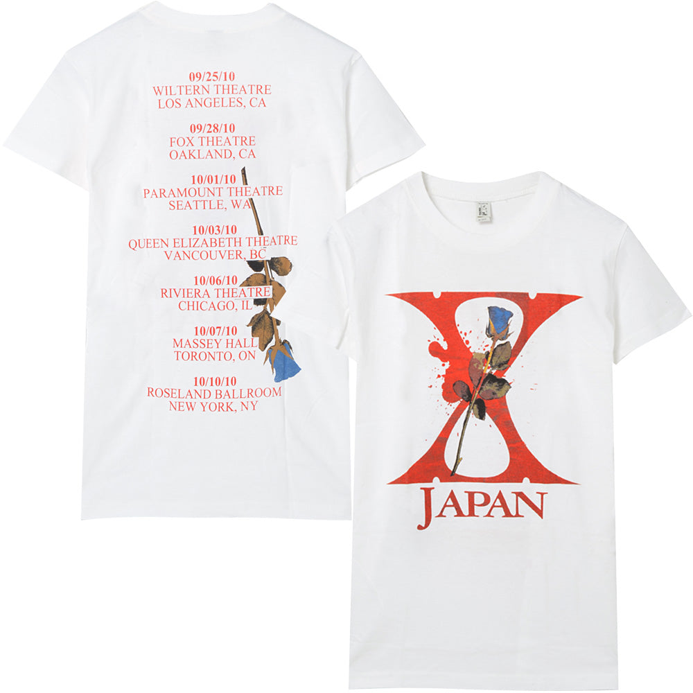 X JAPAN エックスジャパン　[当時Tシャツ原稿及びポスター] X JAPAN エックスジャパン - ROSE TOUR2010（超レア） / バック