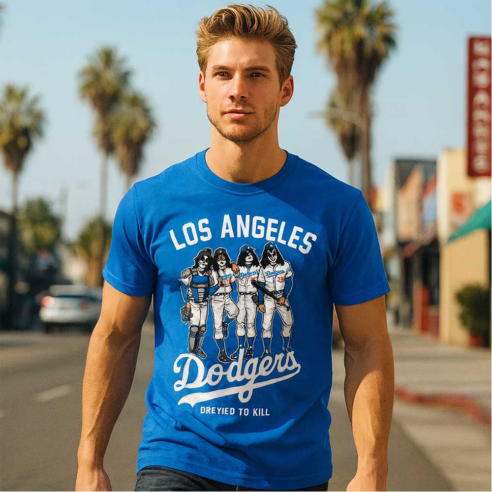 KISS キッス - Los Angeles Dodgers Dressed to Kill / Tシャツ