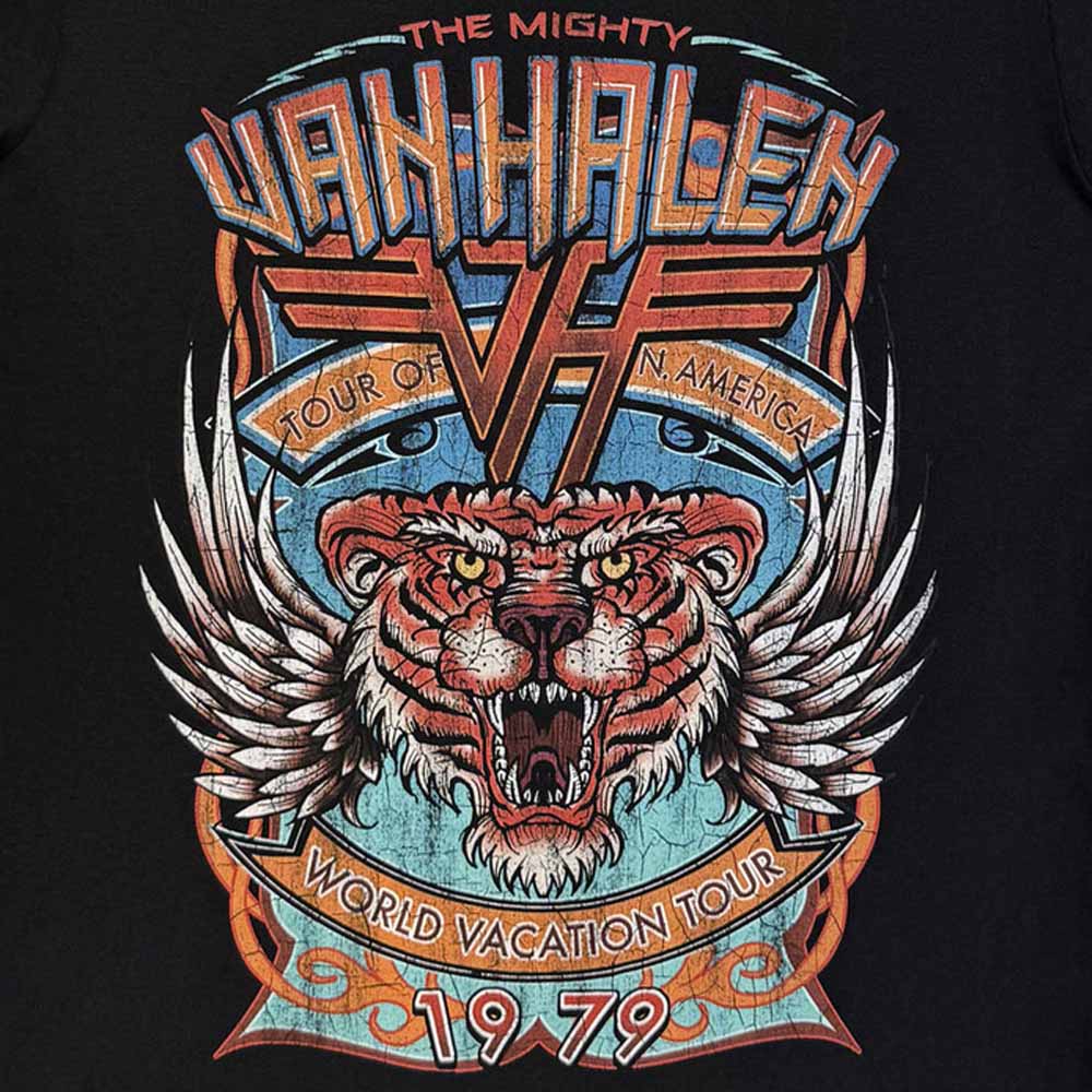 【予約商品】 VAN HALEN ヴァンヘイレン - World Tour / カーボンソフト加工 / Tシャツ / メンズ
