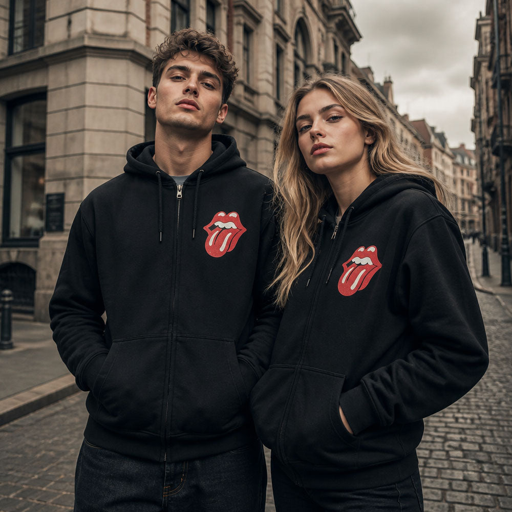 新品 ビッグプリント ローリングストーンズ ユニオンジャック メンバー パーカー 予約商品】 ROLLING STONES ローリングストーンズ (7月 新譜 記念