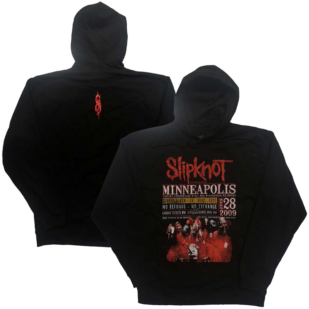 SLIPKNOT スリップノット - Minneapolis '09 / バックプリントあり / ECO-Pullover Hoodie /  パーカー・スウェット / メンズ