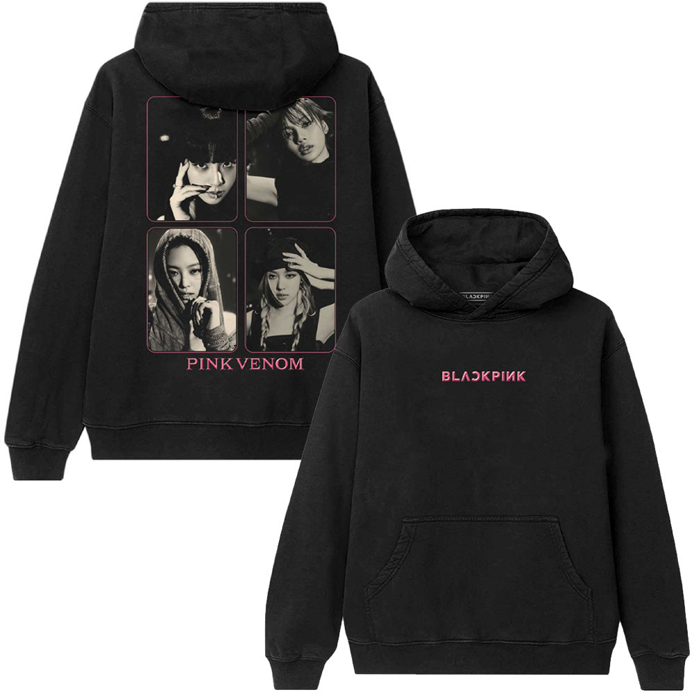 BLACKPINK ブラックピンク - Pink Venom Group Photo / バックプリントあり / パーカー・スウェット / メンズ  【公式 / オフィシャル】 – PGS wholesale