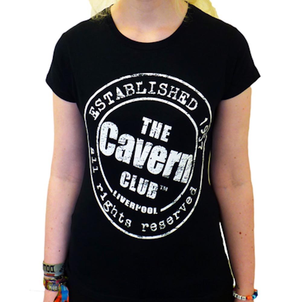 CAVERN CLUB - BLACK ROUND LOGO（Vintage）