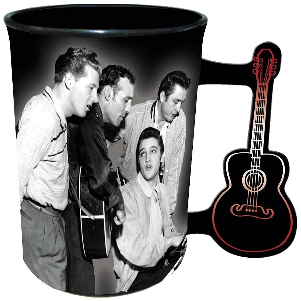
                  
                    ミリオンダラー・カルテット60周年記念 ELVIS PRESLEY エルヴィスプレスリー (5月 ドキュメンタリー映画 公開 ) - Million Dollar Quartet Mug w / Guitar Handle / マグカップ
                  
                