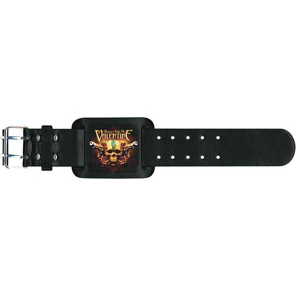 BULLET FOR MY VALENTINE - (LOUD PARK 25 来日 ) - Leather Wrist Strap: Two Pistols