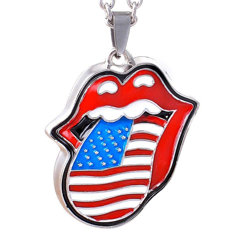 
                  
                    ROLLING STONES ローリングストーンズ (来日 35周年 記念 ) - USA Tongue Necklace / ネックレス
                  
                