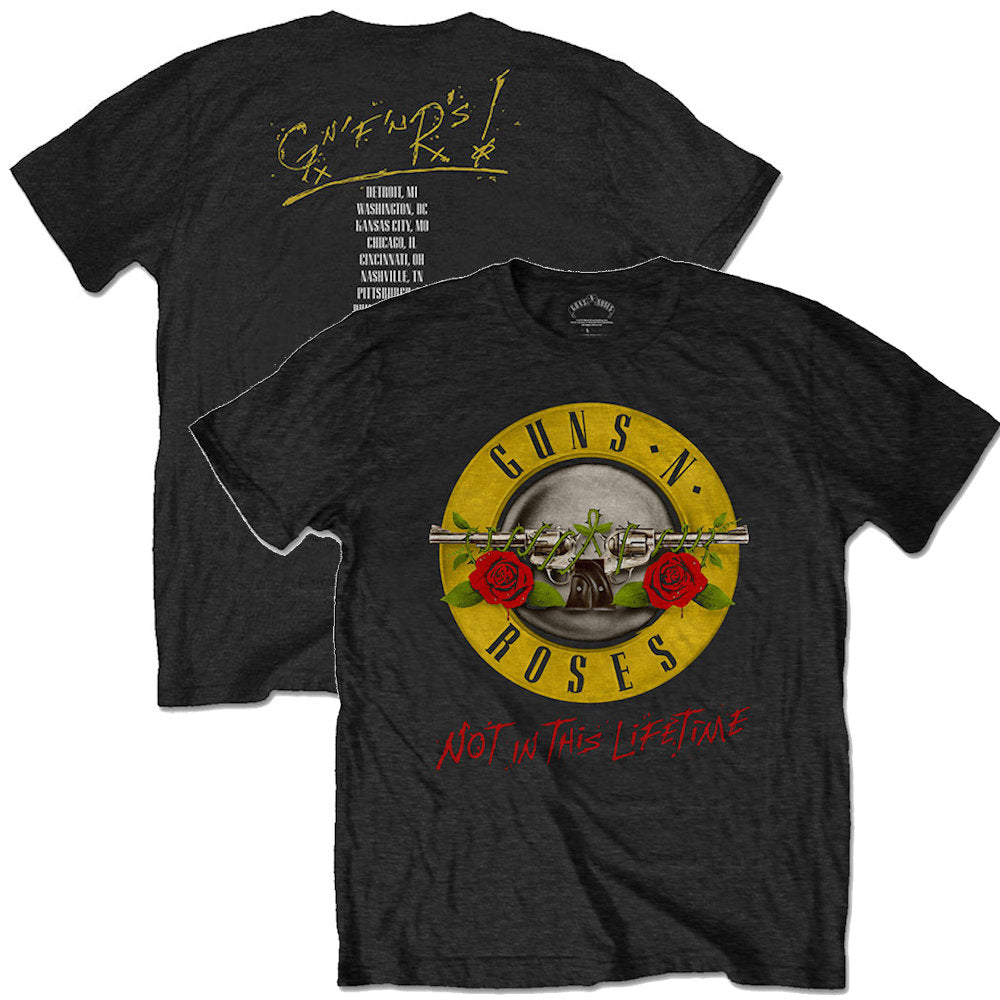 GUNS N ROSES - (5月 来日 記念 ) - NOT IN THIS LIFETIME TOUR（ツアーTシャツ） / バックプリントあり