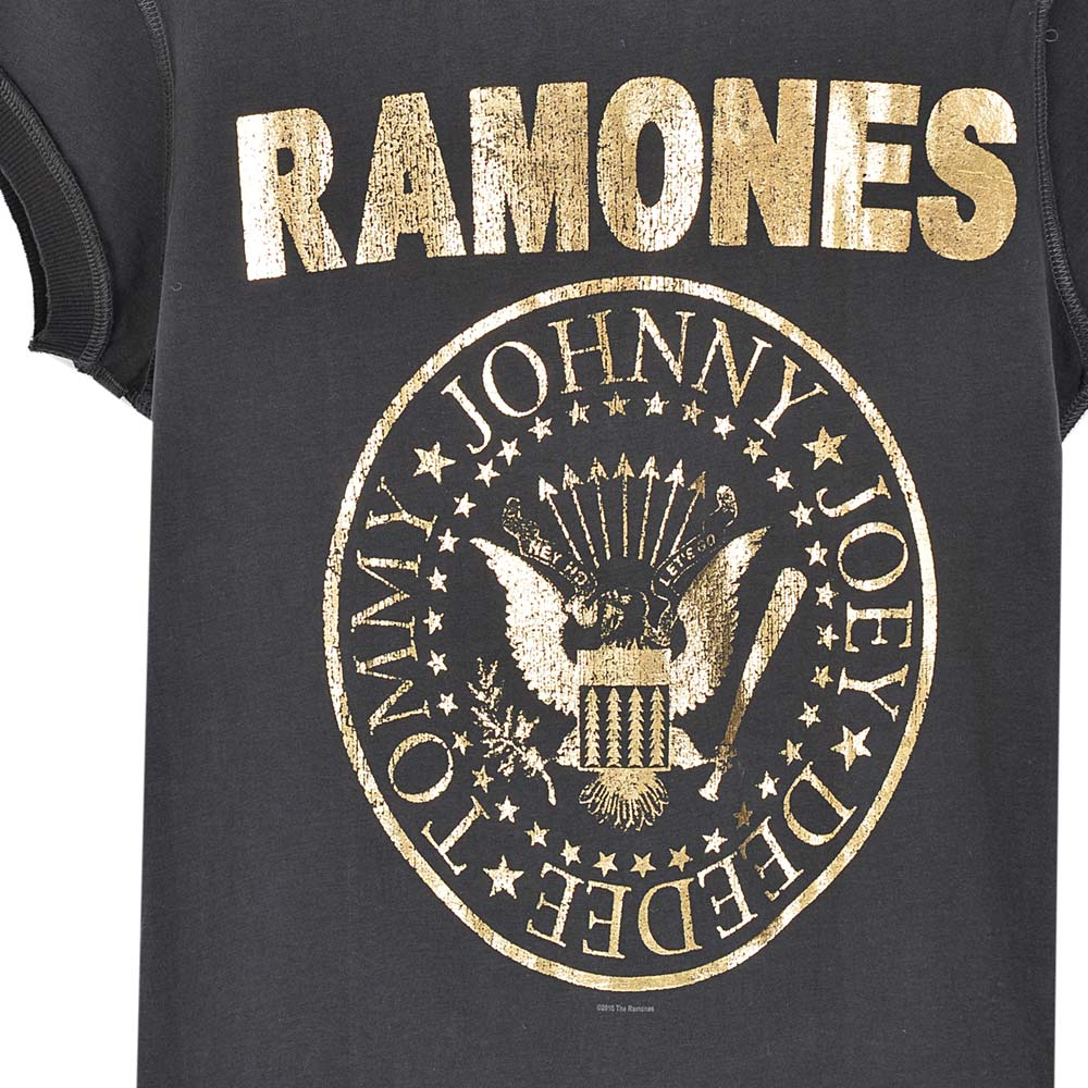 
                  
                    RAMONES ラモーンズ (結成 50周年 ) - Gold Foil / Amplified（ ブランド ） / Tシャツ / レディース
                  
                