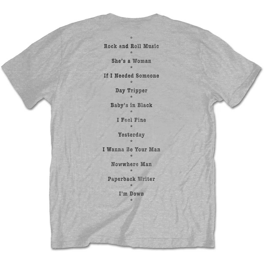 
                  
                    【廃番ラスト販売/特別価格】THE BEATLES ビートルズ (結成 65周年 ) - Budokan Set List / バックプリントあり / Tシャツ / メンズ
                  
                