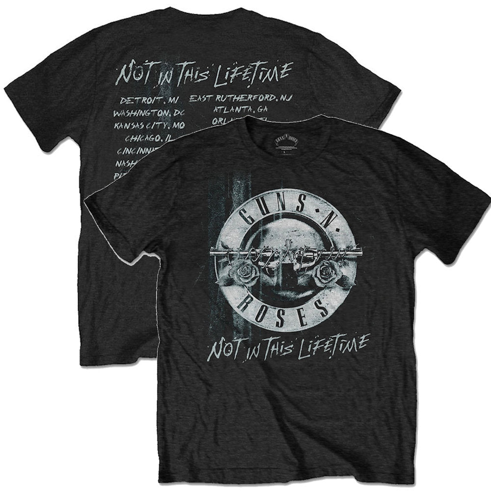GUNS N ROSES - (結成 40周年 ) - NOT IN THIS LIFETIME TOUR（ツアーTシャツ） / バックプリントあり