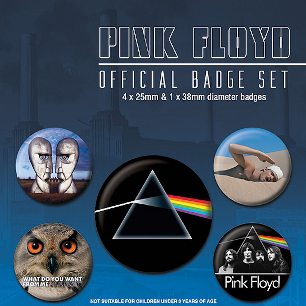 PINK FLOYD - (結成 60周年 ) - Official Badge Pack 5個セット