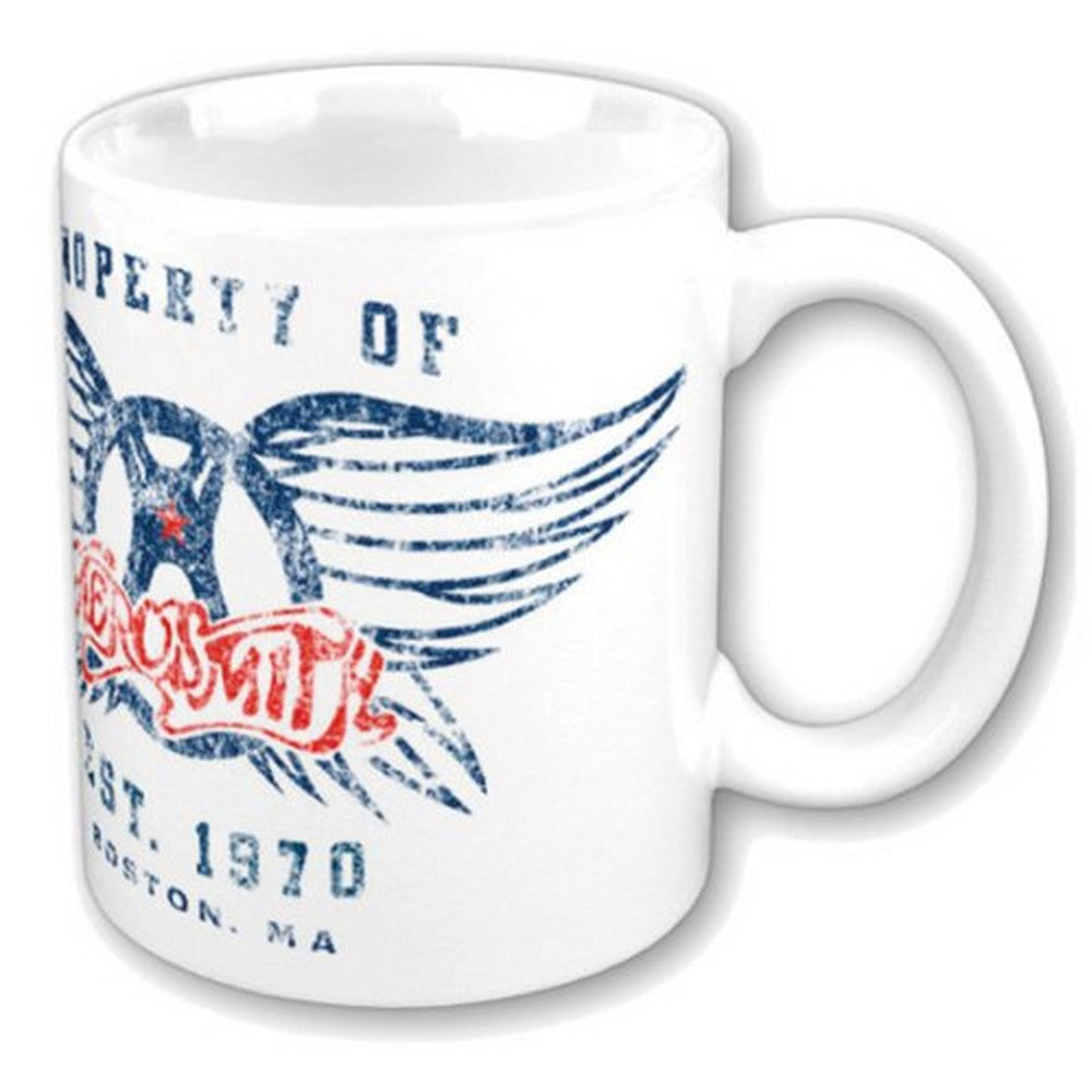 AEROSMITH - (結成 55周年 ) - Boxed Standard Mug: Property of Logo