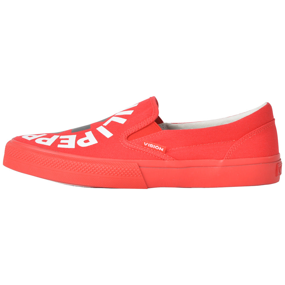 
                  
                    RED HOT CHILI PEPPERS レッドホットチリペッパーズ - CANVAS SLIP-ON RHCP Red / VISION STREET WEAR（ブランド） / スニーカー / メンズ
                  
                