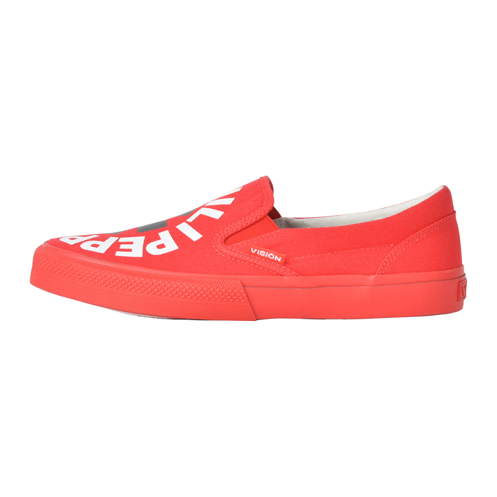 
                  
                    RED HOT CHILI PEPPERS レッドホットチリペッパーズ - CANVAS SLIP-ON RHCP Red / VISION STREET WEAR（ブランド） / スニーカー / レディース
                  
                