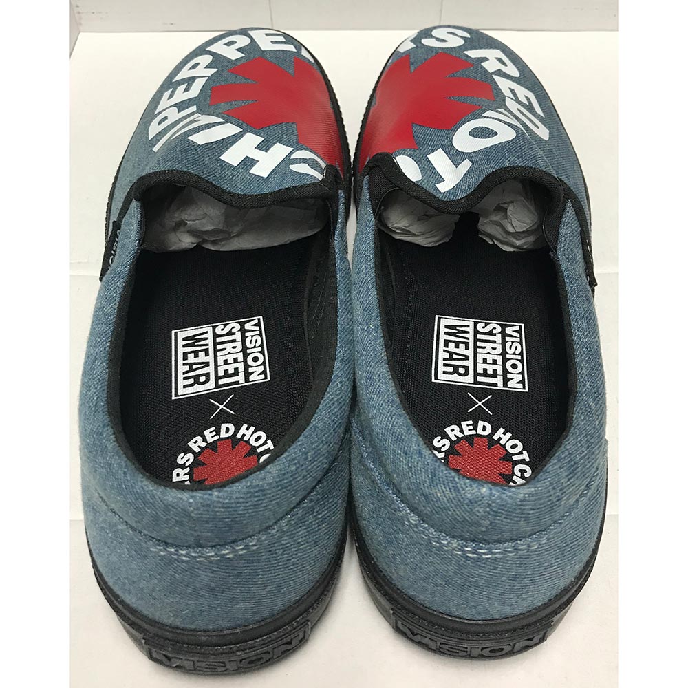 RED HOT CHILI PEPPERS レッドホットチリペッパーズ - CANVAS SLIP-ON RHCP DENIM / VISION STREET WEAR（ブランド） / スニーカー / レディース