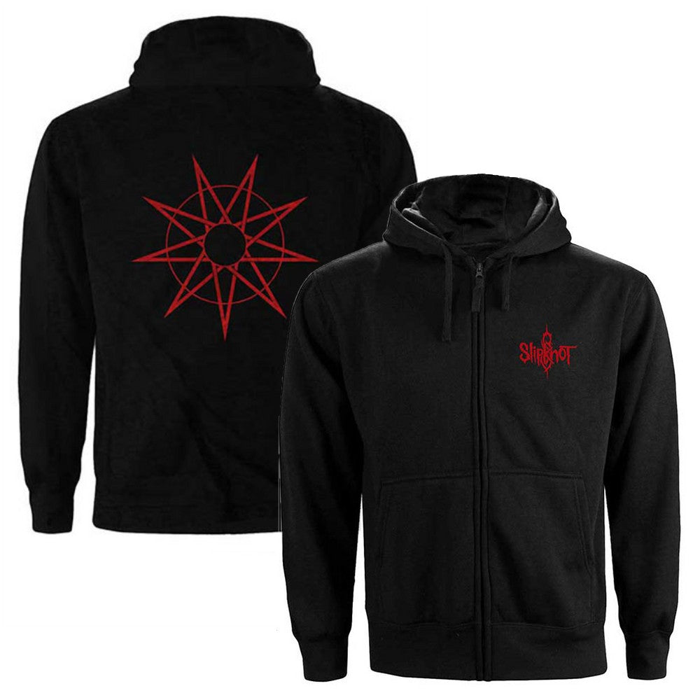 SLIPKNOT - (結成 30周年 ) - 9 Point Star / バックプリントあり / ジップ