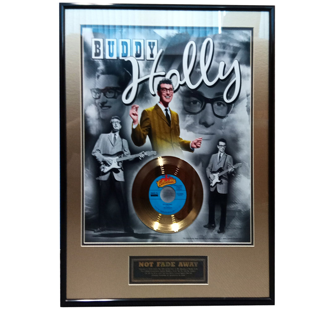 BUDDY HOLLY - 'Not Fade Away' 50th Anniversary / GOLD DISC