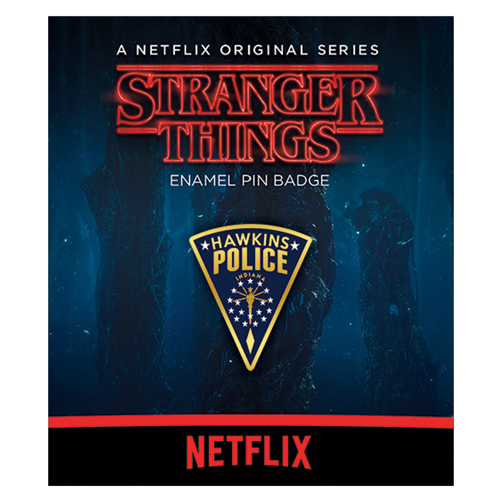 STRANGER THINGS - (シーズン5 2025年配信決定 ) - Hawkins Police / メタル・ピンバッジ