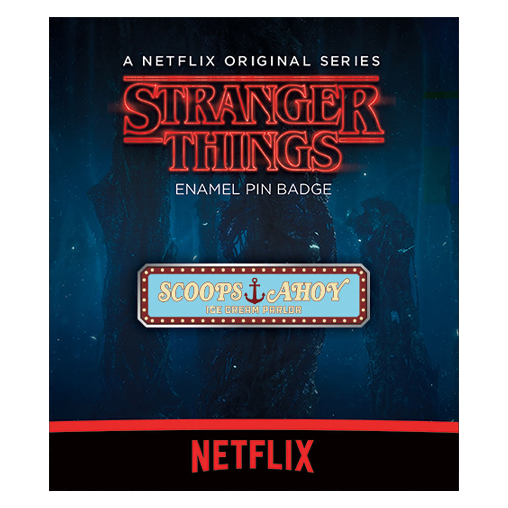 STRANGER THINGS - (シーズン5 2025年配信決定 ) - Scoops Ahoy / メタル・ピンバッジ