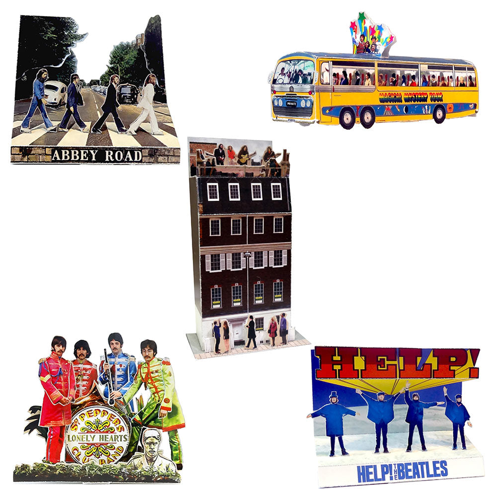 
                  
                    THE BEATLES ビートルズ (結成 65周年 ) - 立版古ポストカードセット（A） / ポストカード・レター
                  
                