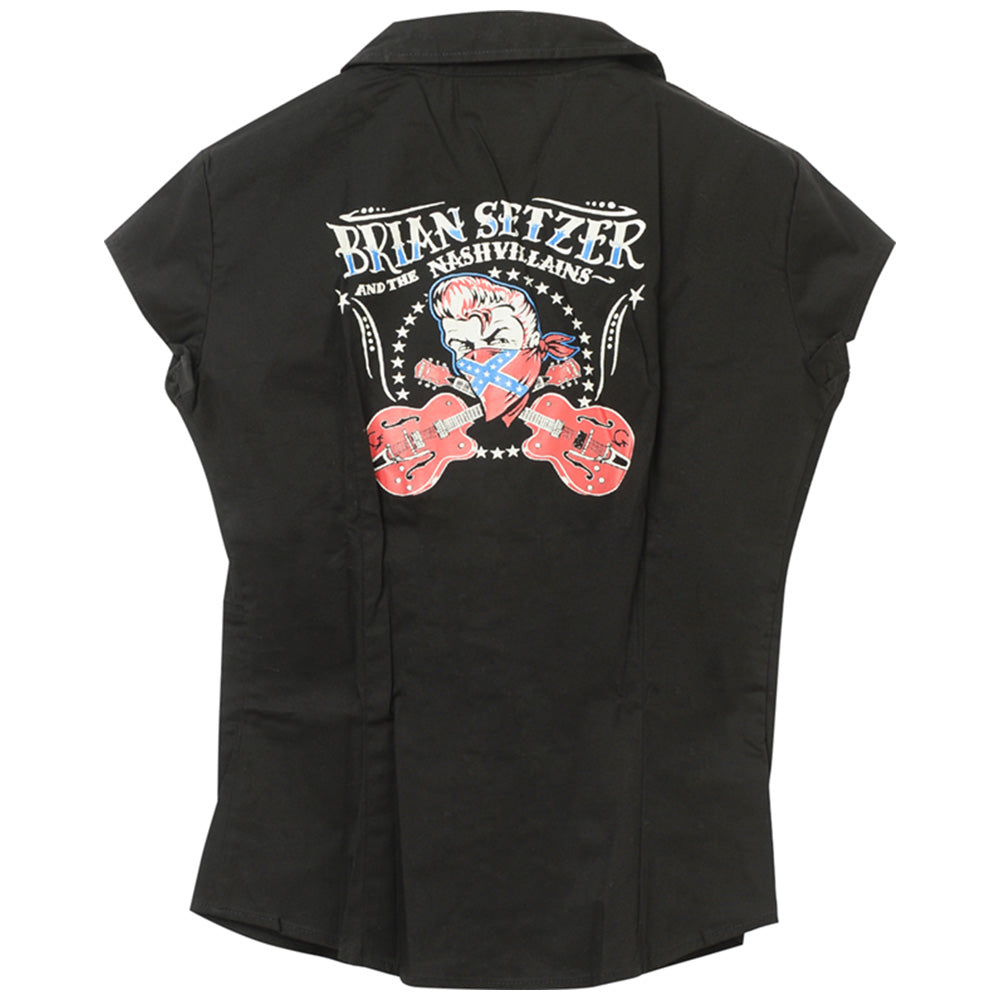 
                  
                    ツアー会場限定商品 BRIAN SETZER ブライアンセッツァー - Girls Western Shirt （超レア） / 襟付きシャツ / レディース
                  
                