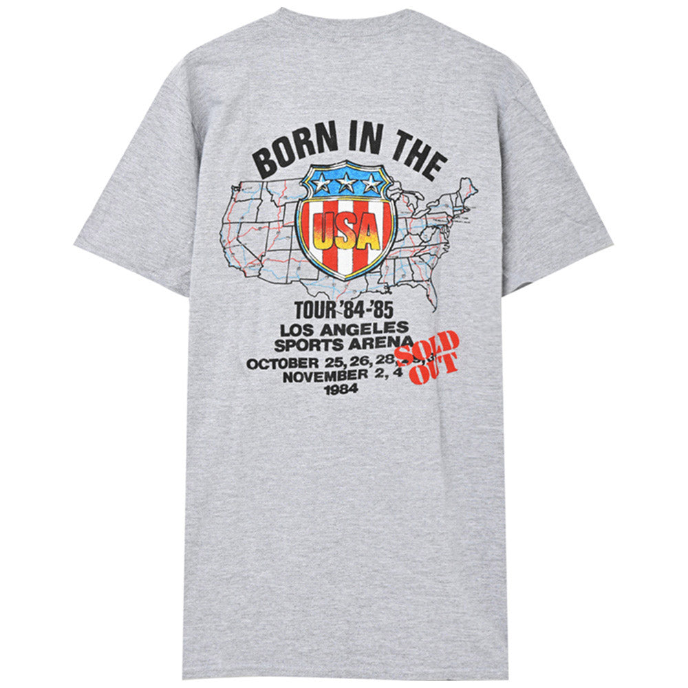 
                  
                    BRUCE SPRINGSTEEN ブルーススプリングスティーン (11月 映画公開 記念 ) - BORN IN THE TOUR 1984 / バックプリントあり / Tシャツ / メンズ
                  
                