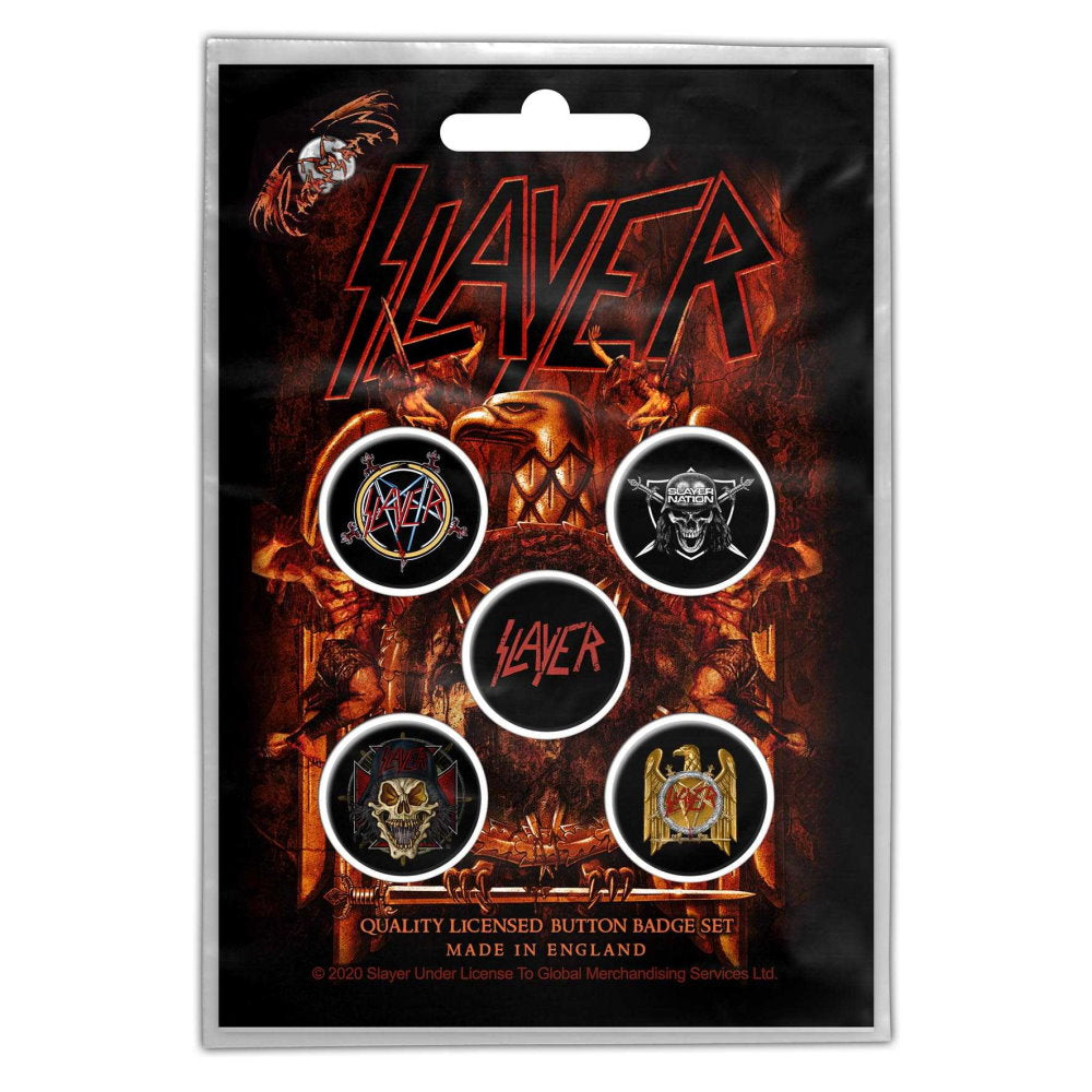 SLAYER - (Kerry King 10月 来日 ) - Eagle / バッジ5個セット