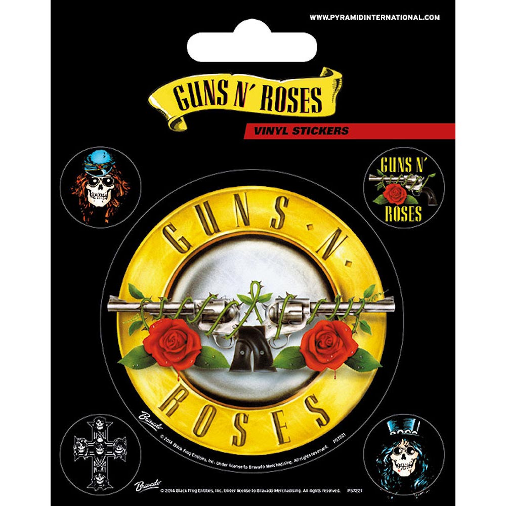 GUNS N ROSES - (結成 40周年 ) - Bullet Logo Vinyl Sticker
