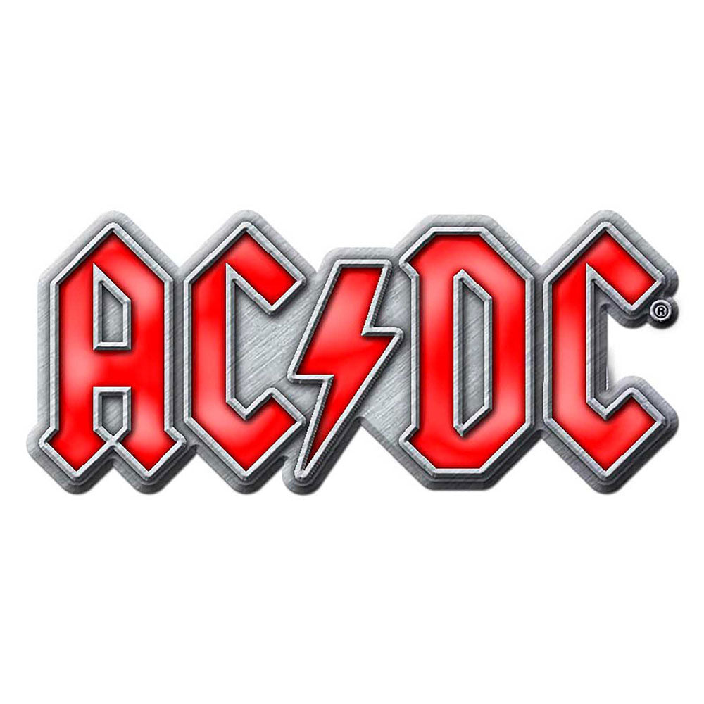 AC/DC - (Back in Black 45周年 ) - Red Logo / メタル・ピンバッジ