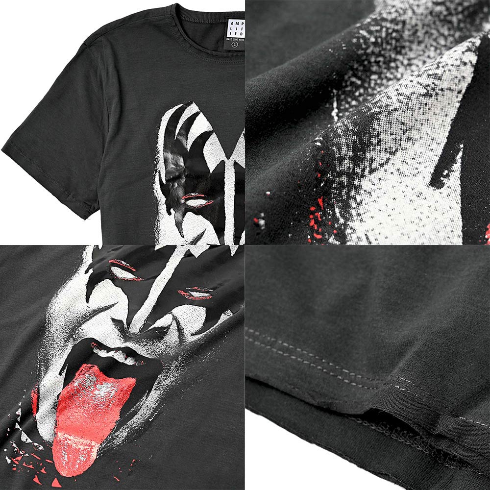 
                  
                    KISS キッス (エース・フレーリー 追悼 ) - 【世界限定500着 Foil Print特別仕様】Gene Simmons / Amplified（ ブランド ） / Tシャツ / メンズ
                  
                
