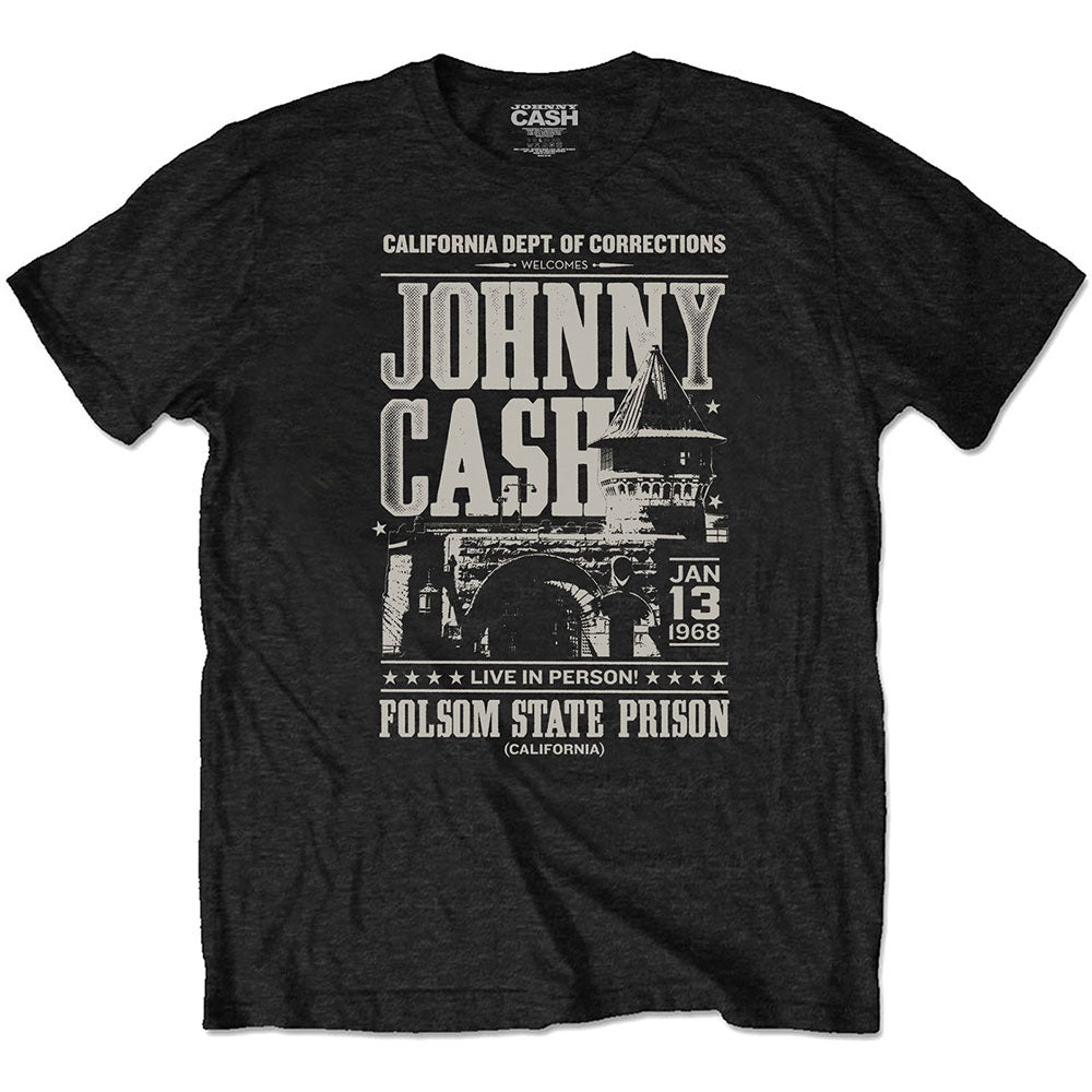 JOHNNY CASH - (デビュー 70周年 ) - Prison Poster / ECO-TEE