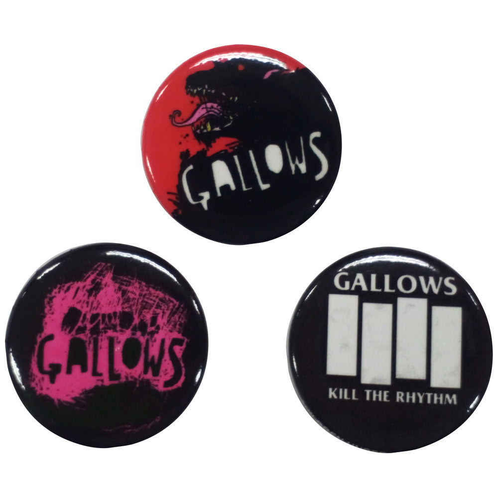 GALLOWS - 3 Button Set