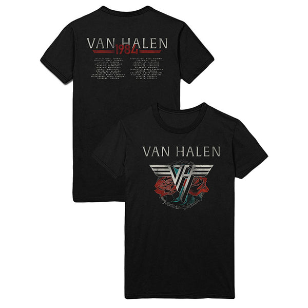 VAN HALEN エディ・ヴァン・ヘイレン Tシャツ　Ｍサイズ VAN HALEN ヴァンヘイレン - 84 Tour / バックプリントあり / Tシャツ