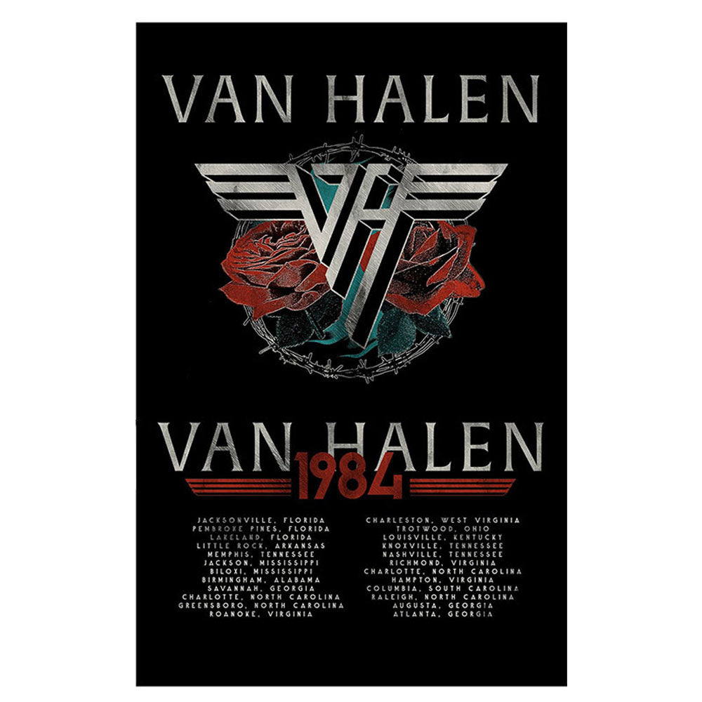 VAN HALEN ヴァンヘイレン - 84 Tour / バックプリントあり / Tシャツ