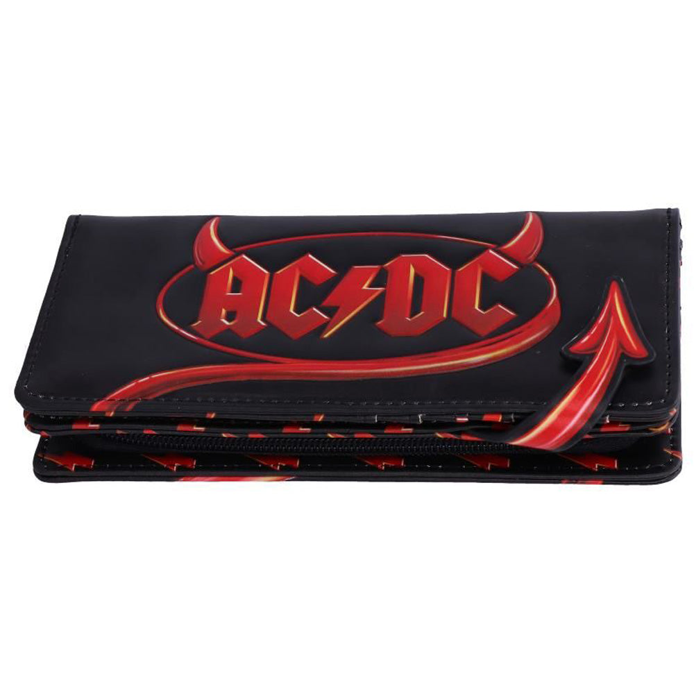 
                  
                    AC/DC エーシーディーシー (Back in Black 45周年 ) - Logo Lightning Embossed Purse Wallet / 財布
                  
                