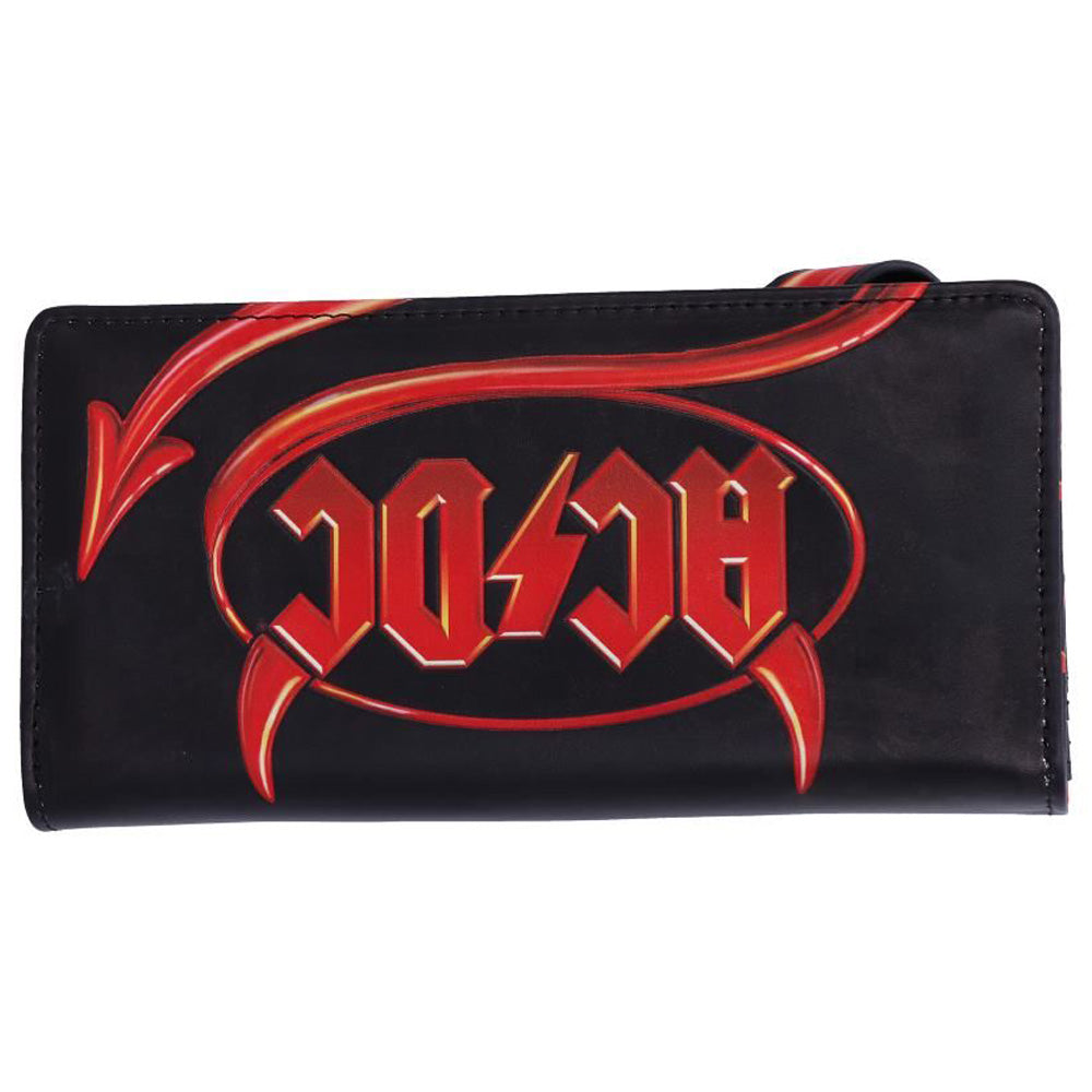 
                  
                    AC/DC エーシーディーシー (Back in Black 45周年 ) - Logo Lightning Embossed Purse Wallet / 財布
                  
                